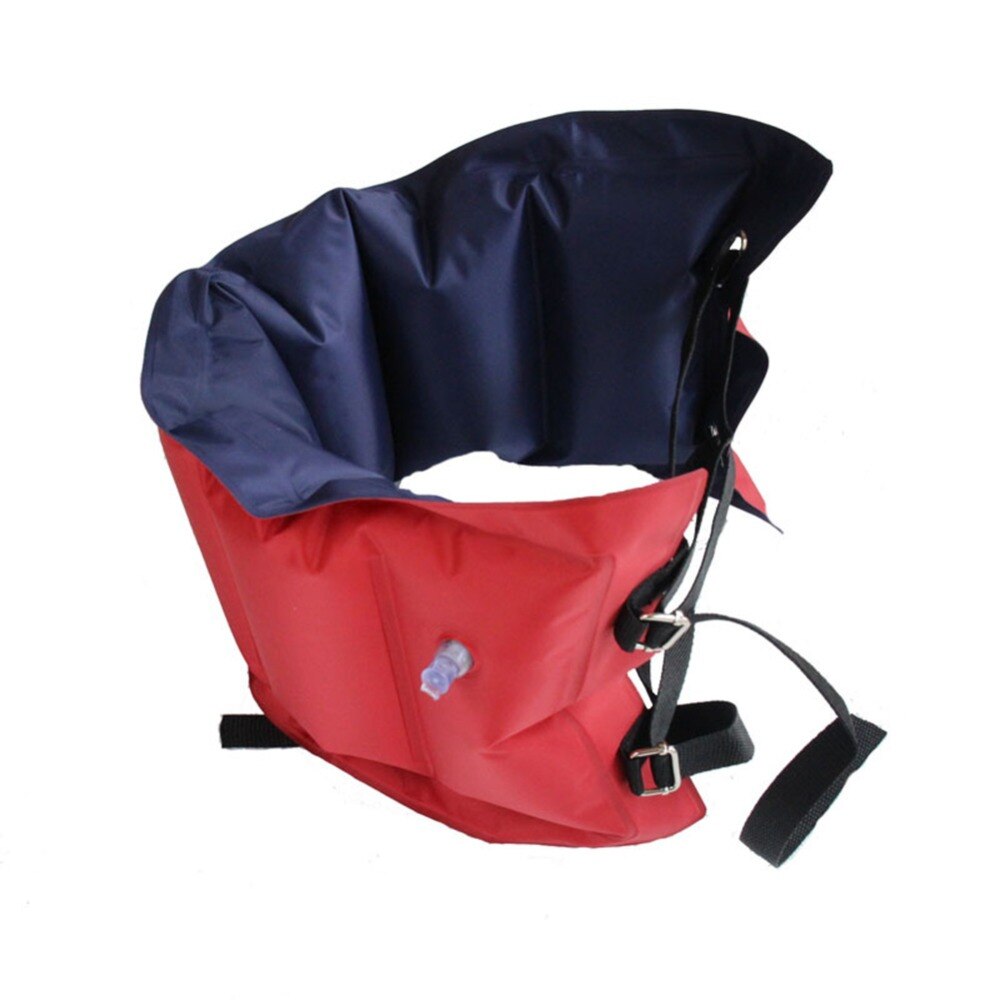 73*26CM Adult Adjustable Inflatable Swimming Waist Belt Swim Ring Float Swimming Buoyancy Band with Straps