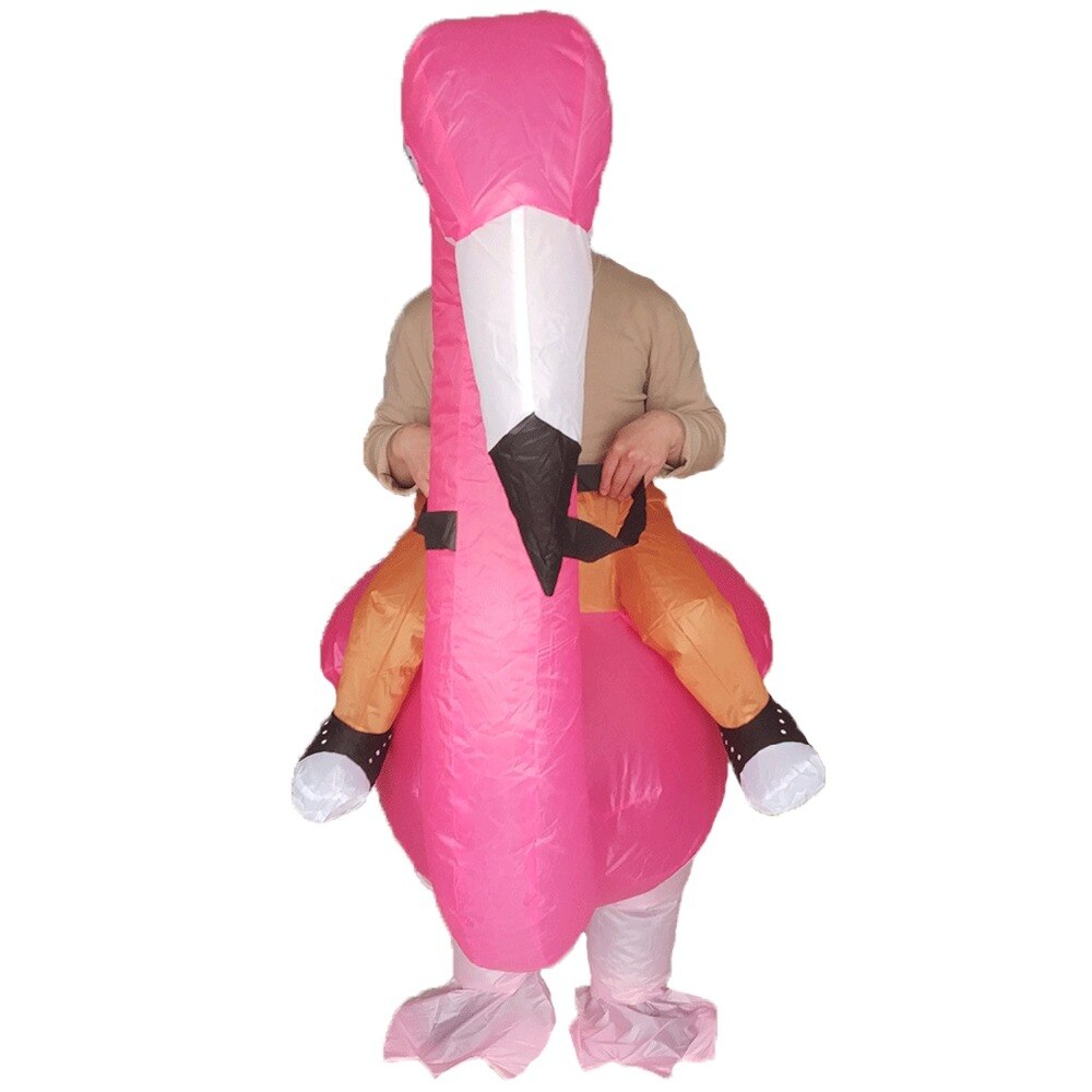 Opblaasbare Flamingo Kostuum voor Volwassenen Halloween Carnaval Cosplay Party Fancy Dress Mannen Vrouwen Flamingo Rider Verjaardag Outfits