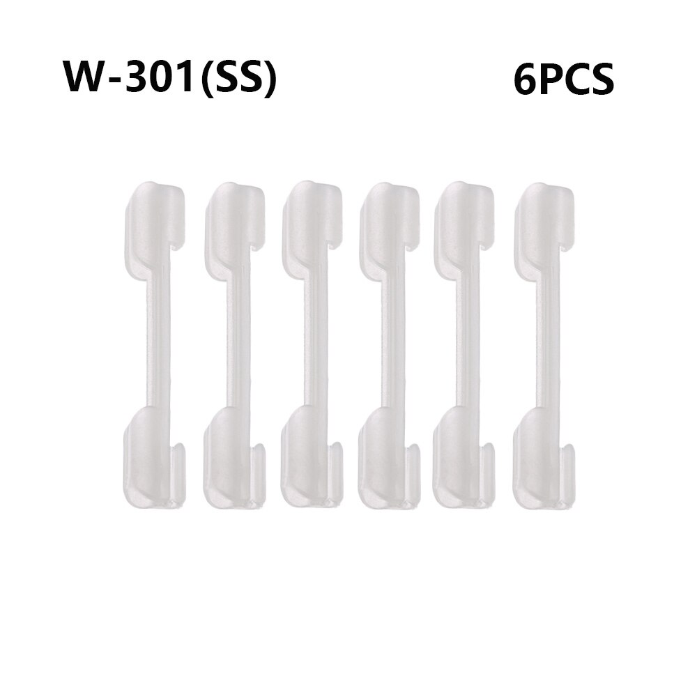 6 uds. De barra luminosa de pesca, Clip de punta de caña de pescar de noche, soporte de luz, Clip utilizado en caña de pescar, alimentador para barra de luz química: W-301(SS)-6PCS