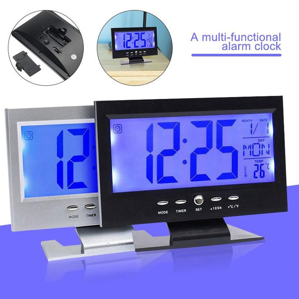 Horloge Thermomètre Voiture DanLink - Rétroéclairage Bleu - Affichage Date/Heure/Température - Adhésif Inclus