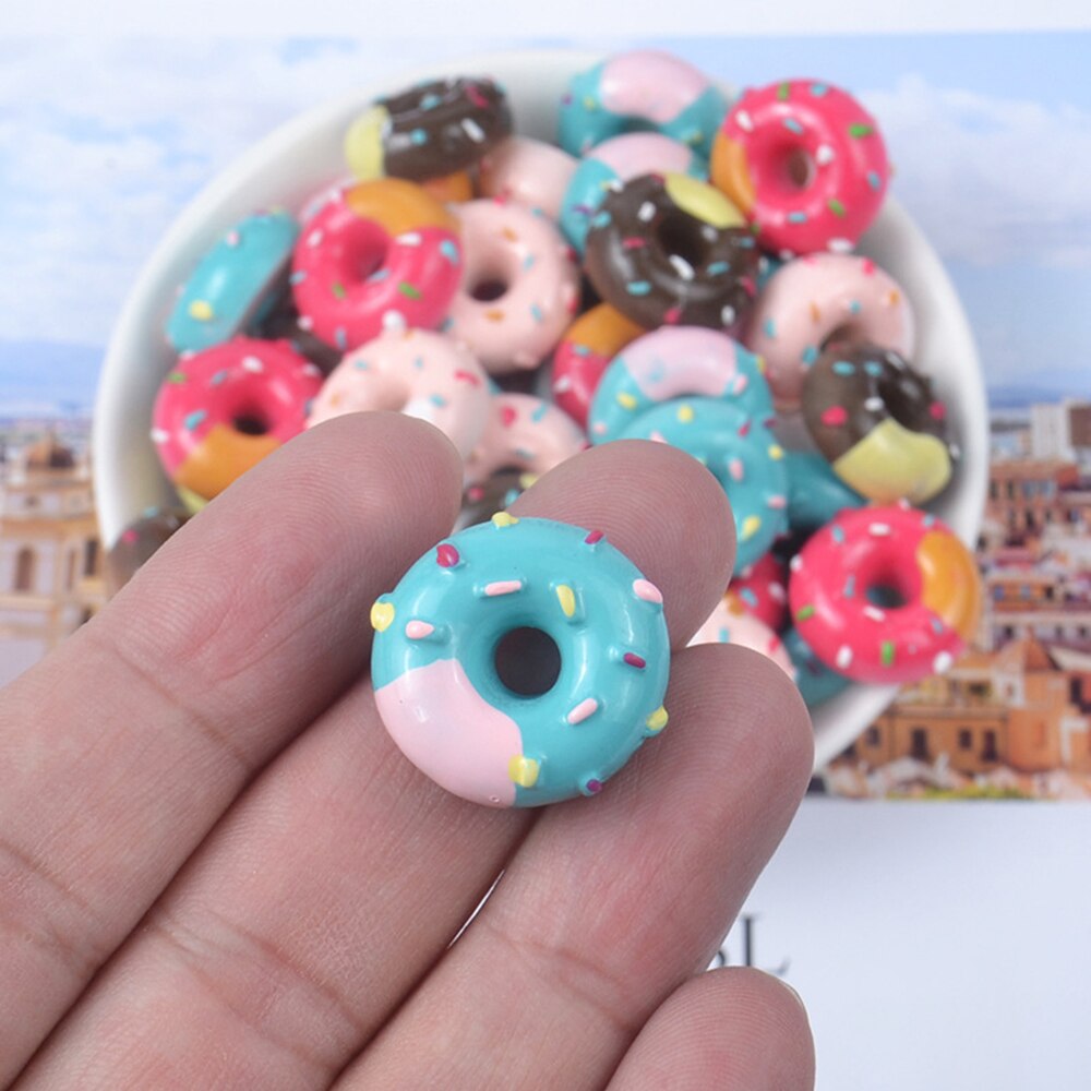 Donut Charms for Slime Addition DIY Toys Modeling Clay Supplies for Childern Slimes Accessories Polymer Filler Slime Decor Kit