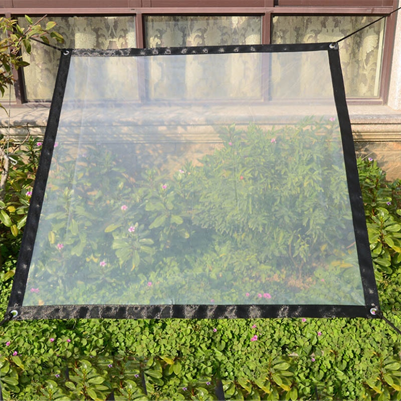Transparent hangar isolation plante auvent ombre tissu imperméable couverture parasol balcon ombre filet pour plantes succulentes fleurs