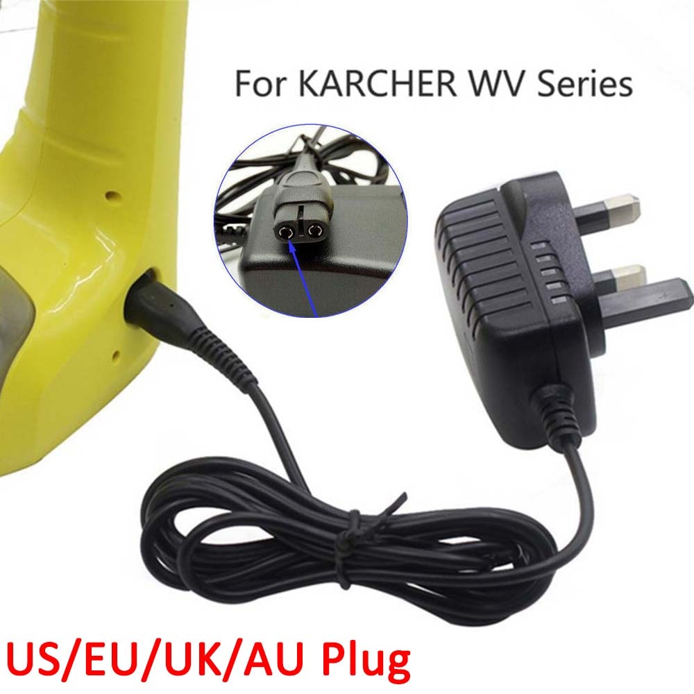 Window Vac Vacuüm Batterij Charger Plug Power Kabel Voor Karcher WV75 WV50 Cleaner