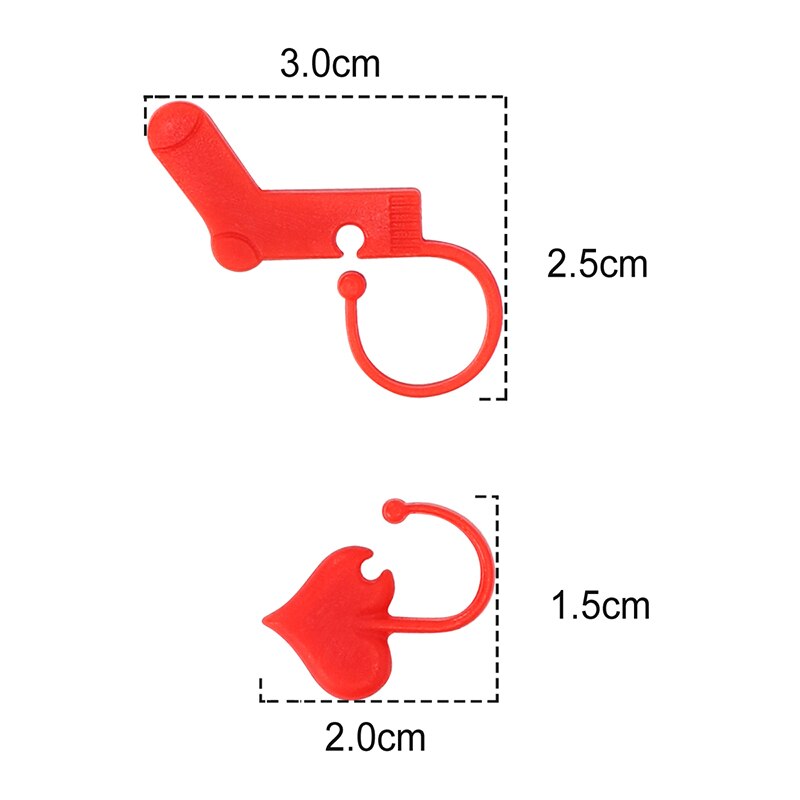 Heart Shaped Stitch Holders DIY Needle Arts Craft Plastic Knitting Crochet Locking Stitch Markers Sewing Tools