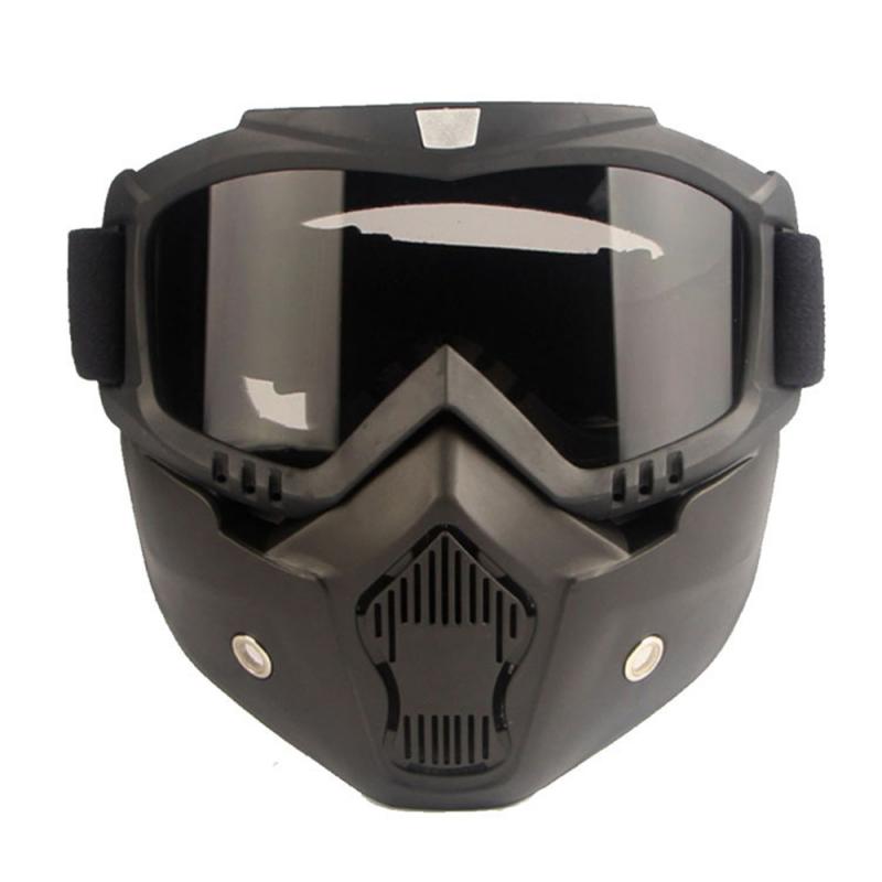 Lunettes de Ski Snowboard motoneige lunettes de Ski coupe-vent Motocross lunettes de protection lunettes de sécurité avec bouche lunettes de fête: 02