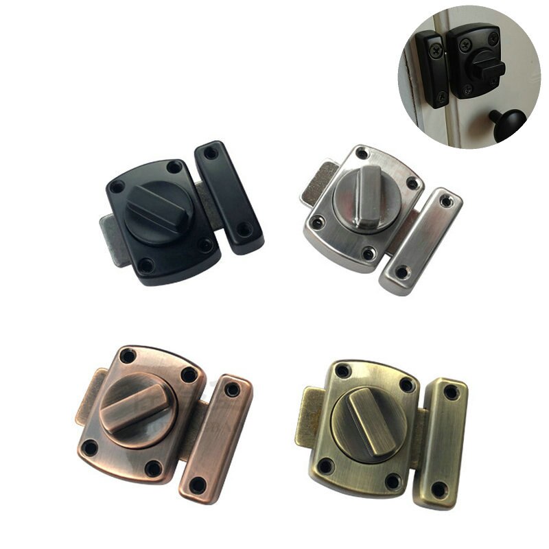 1pcs Universal Door Latch Gate Latch Security Sliding Door Lock Door Bolt Zinc Alloy With Screws Latch