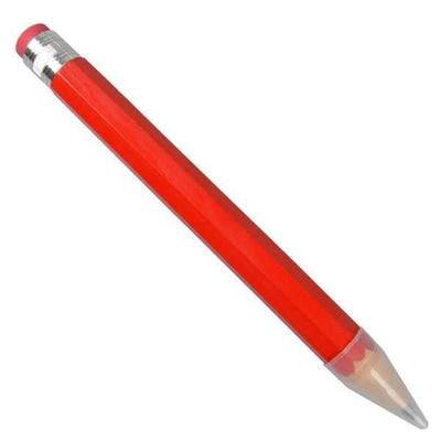 Lápiz de madera gigante para niños, juguetes de estudiante, coloridos, artesanales, pintura, bolígrafos grandes, lápiz, papelería,: Rojo