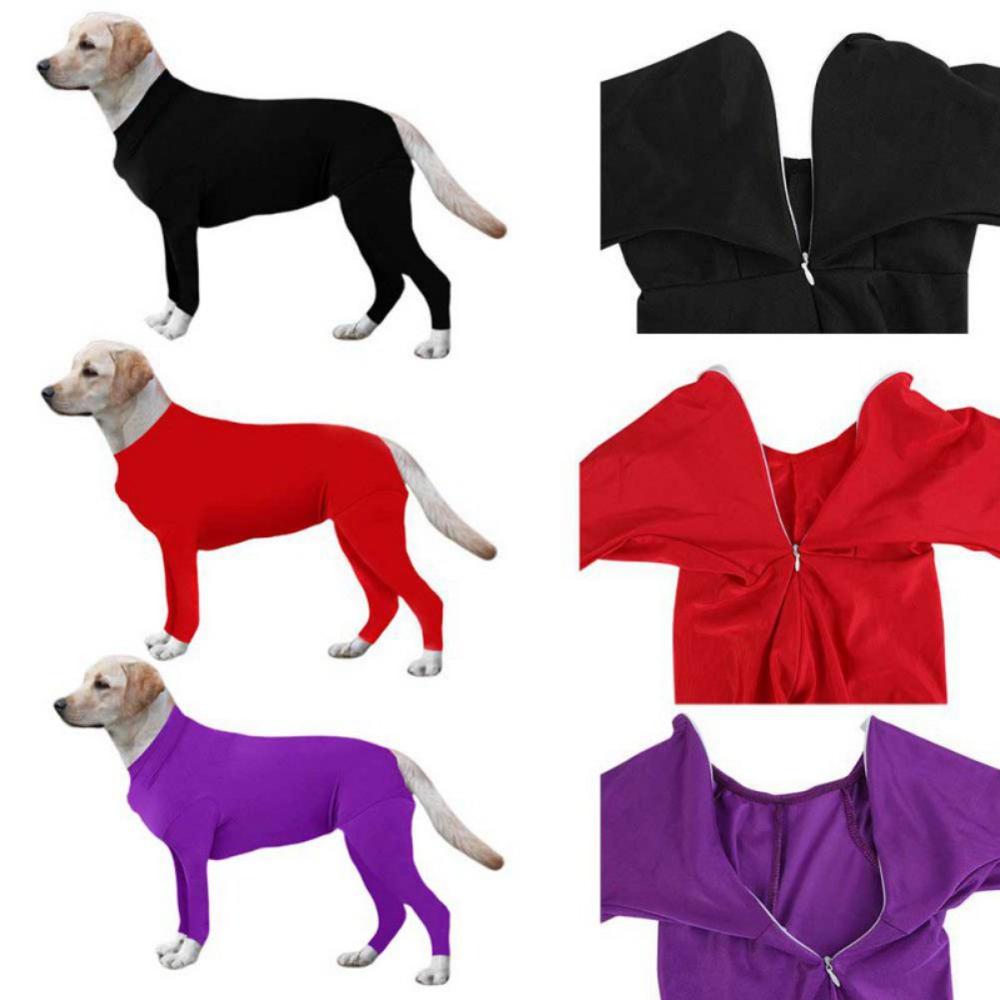 Zachte Honden Jumpsuit Post Operatieve Bescherming Lange Mouwen Bodysuit Post Chirurgie Herstel Pak Voor Kleine Medium Hond Pet Kleding