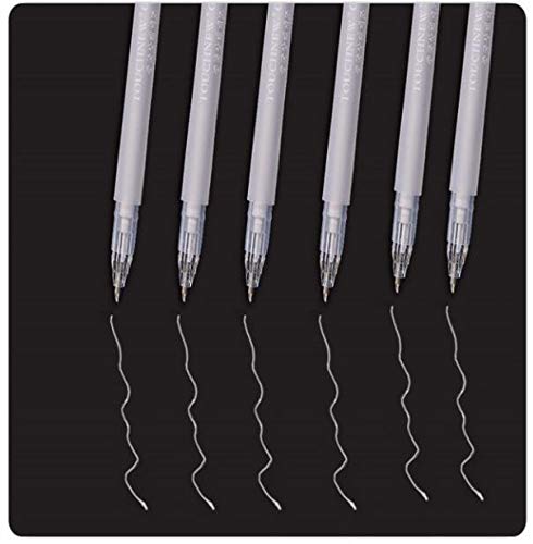 Markers White Highlighter Pen Office School 0.8mm Sketch Fine Liner Pen Scribble Pen Paint Art Markers (1/2/4/8/20 pcs)