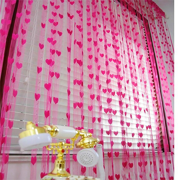 Behogar 1 m x 2 m Kwastje Lijn String Drape Sheer Gordijn voor Muur Deur Window keuken woonkamer Slaapkamer curtainsCortina Divider