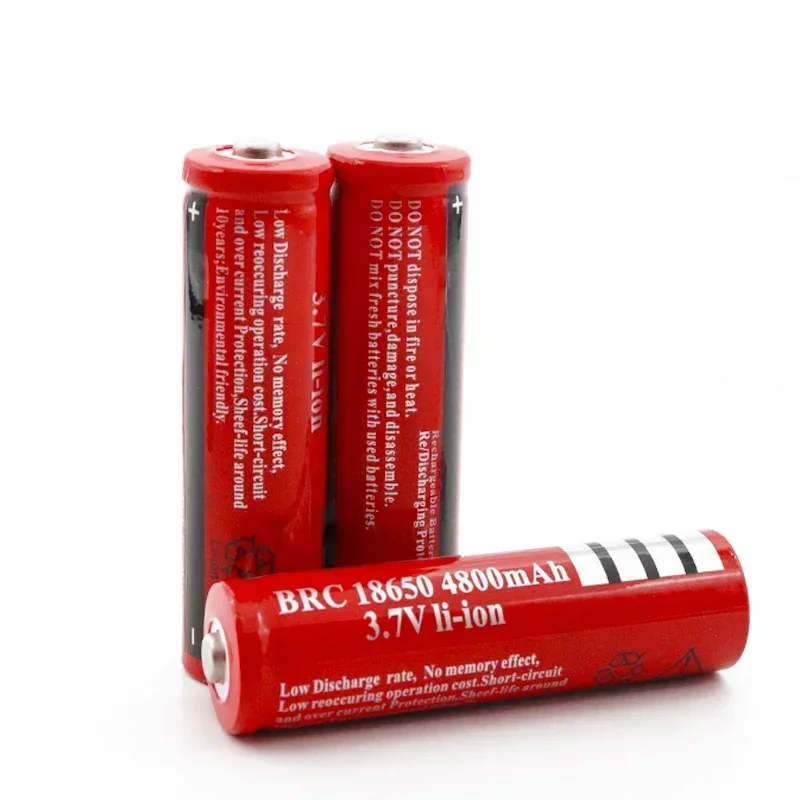 3.7V rechargeable liion battery for Led flashlight Torch litio batteryVoor Led Zaklamp Of Elektronische