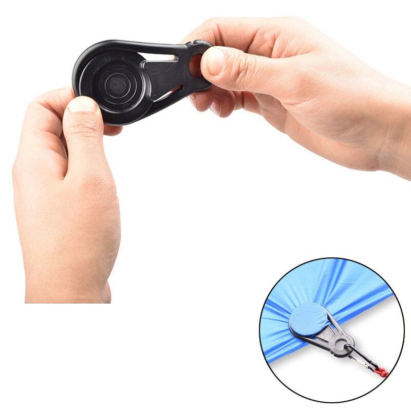 Tent Clips Tarp Grabbers Tarp Clips Beweegbare Snaps Clip Extra Tie-Down Effect Camping Tent Luifel Cover Dekzeilen Tent accessoires