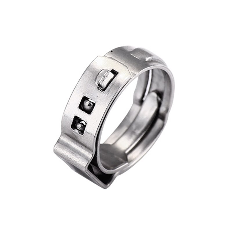 80/45 PCS stainless steel single ear hoop hoop clamp car pipe clamp fixing tool