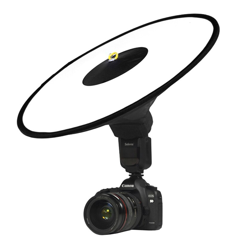 Universele 44Cm Fold Ronde Flash Softbox Speedlight Speedlite Diffuser Reflector Voor Canon Nikon Sony Metz Macro Schieten