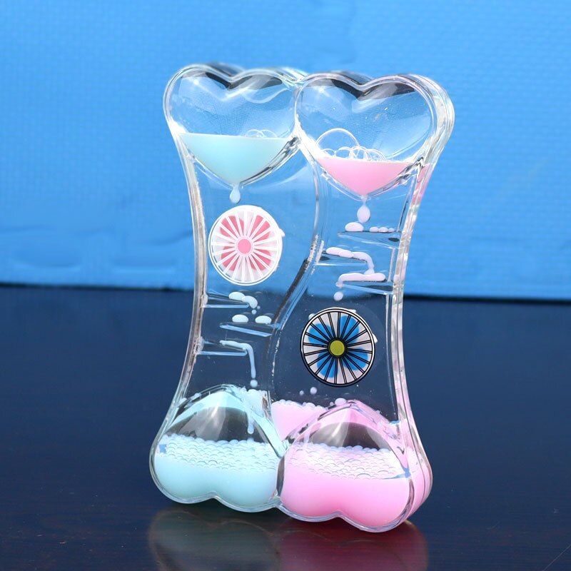 Tobogán de plástico para aceite, adornos sueltos, postre de leche, color líquido, reloj de arena, derrame de aceite, juguete de: sy01