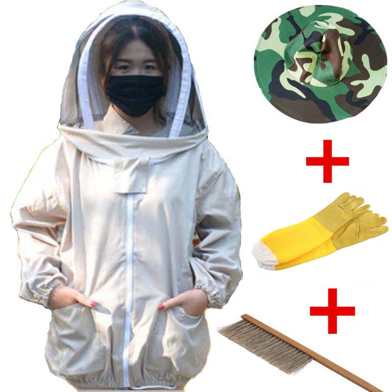 Damski kombinezon pszczelarski welon zestaw anty-pszczoła odzież oddychający kombinezon pszczelarski odzież odzież ochronna: C