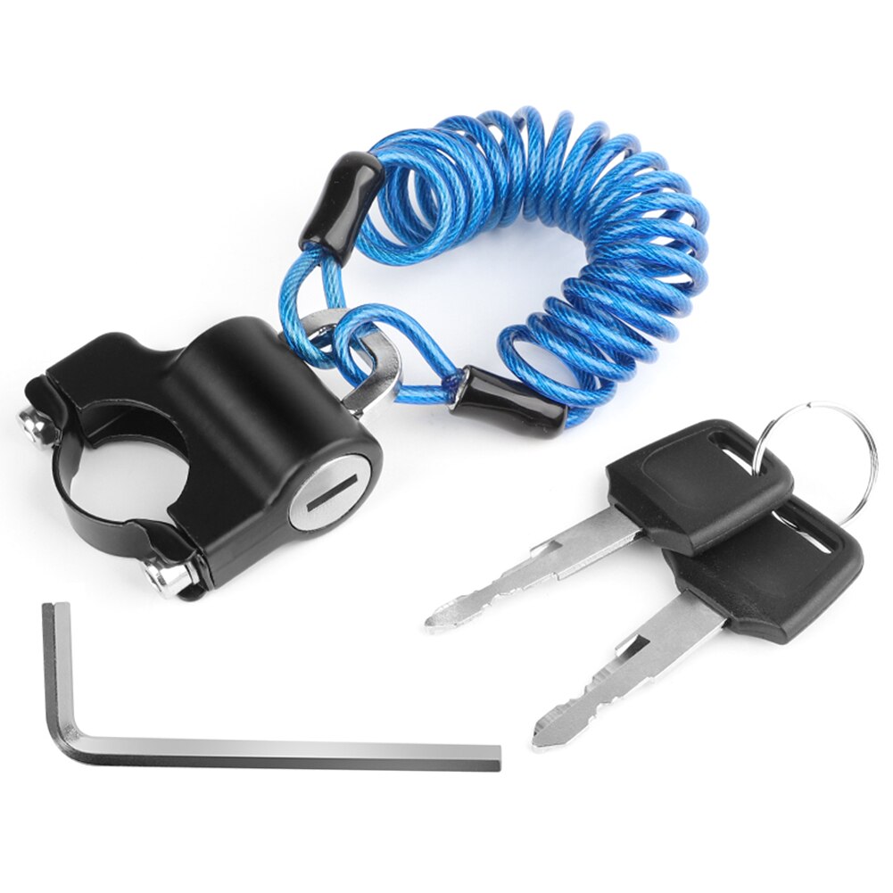 Bicycle Lock Helmet Wire Rope Lock Bicycle Security Lock Bicycle Equipment MTB Anti-theft Lock Mountain Bike Rope Padlock: 02