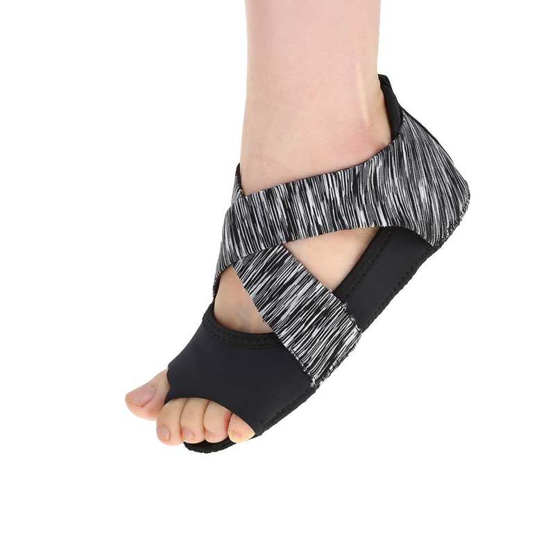 Yoga Socks - Non-Slip Fitness Dance Pilates - Five Toe Backless - Women's Indoor