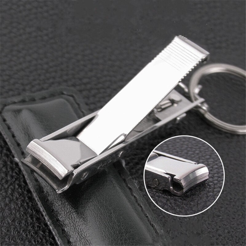 1PC Popular Foldable Nail Cutter Stainless Steel Clipper Ultra-thin Manicure Trimming Keyring Manicure Tool: 1