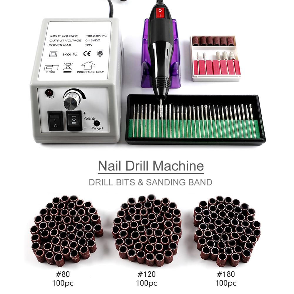 Coscelia elektrische nagelboortjes manicureset frees voor nagelvijlen manicurefrees nail art-gereedschappen alles voor manicure