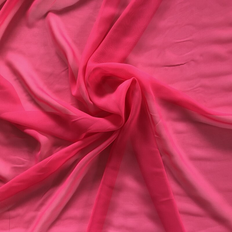 1 meter chiffon fabric for sewing 100% polyester per meter quilting for patchwork DIY handwork: rose