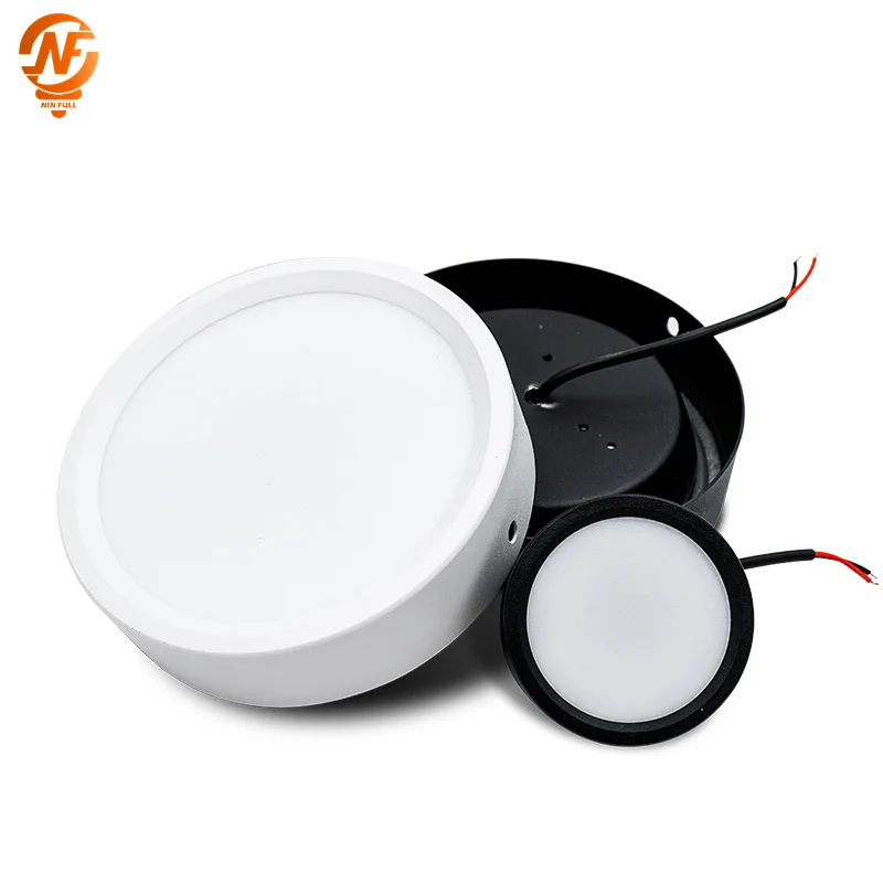 Led-downlight 9w 12w 15w 18w ac 220v-240v utenpåliggende taklampe rund led-panellamper spotlight baderom kjøkkenbelysning