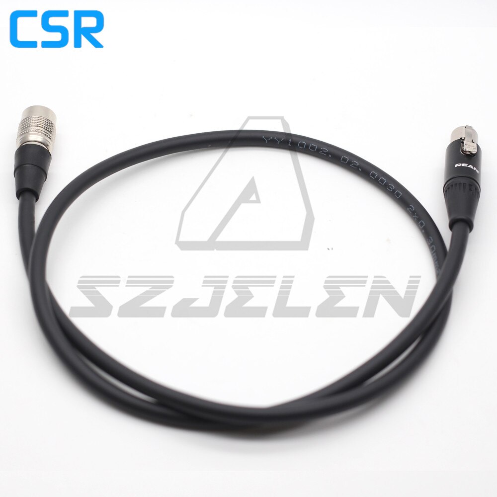 Camera Hirose 4pin 12V to mini xlr 4 pin female for Tvlogic 055 056 058 Monitor power cable
