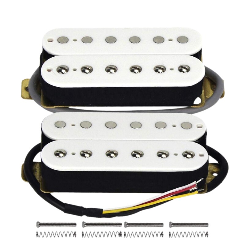 Electric Guitar Humbucker Pickups Alnico V Pickup White: Default Title