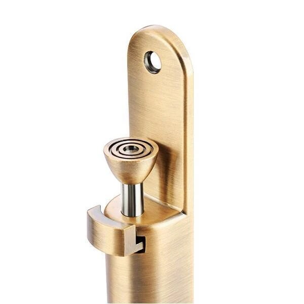 Stainless Steel Telescopic Door Stopper Silver Spring Loaded Step-On Door Holder Door Stops For Household Hardware