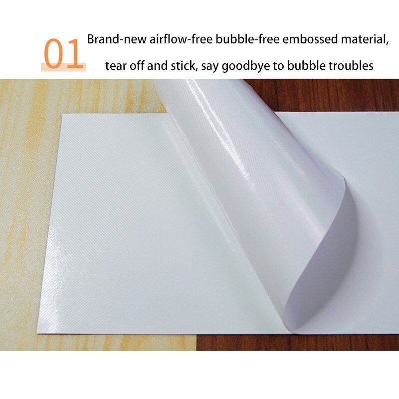 10Pcs Floor Sticker Waterdichte Pvc Hout Textuur Decoratieve Tegel Stickers Thuis Board Decor Slaapkamer Woonkamer Diy Kamer Renovatie