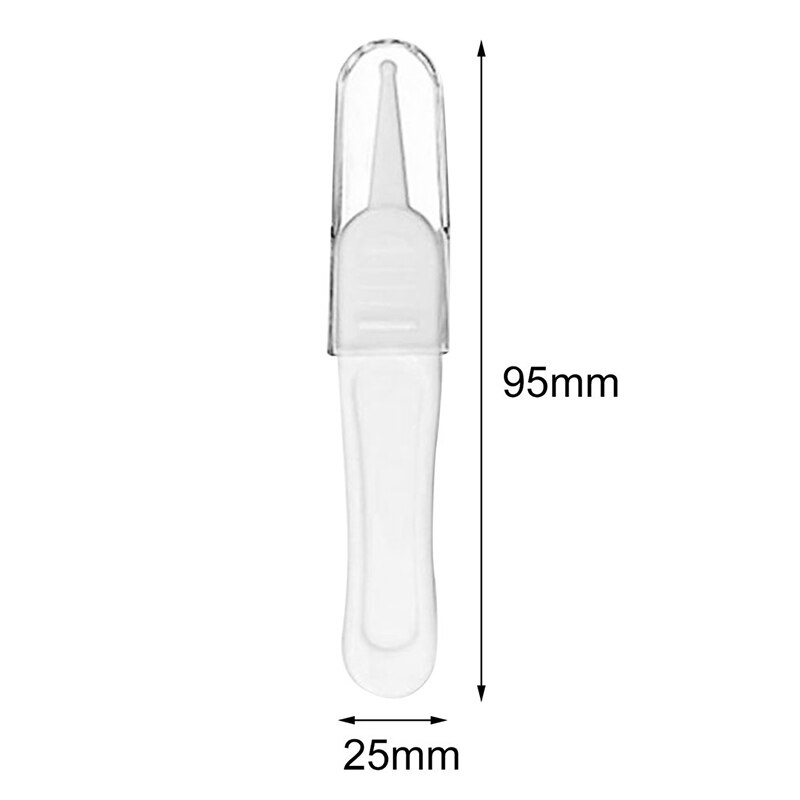 Baby sikker rengøring pincet baby pleje spædbarn øre tang plast specielle nyfødte grave næse klip tang tilbehør