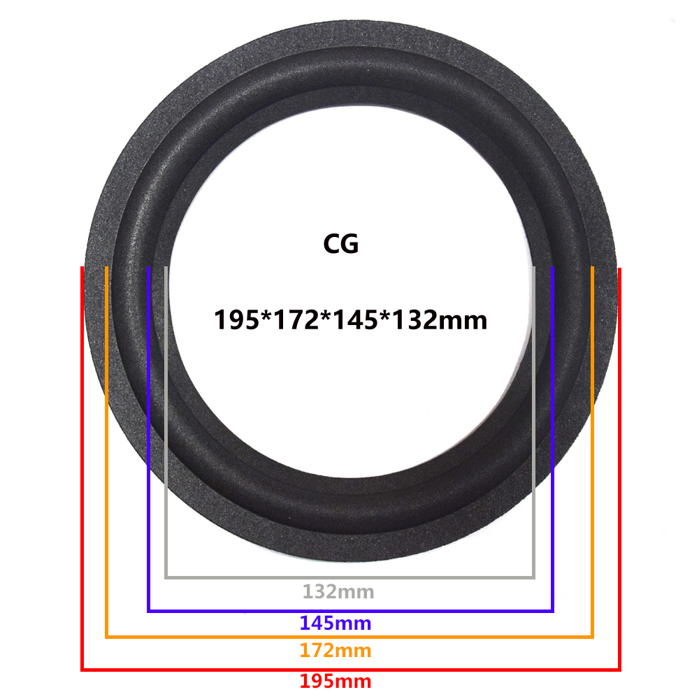 8 inch Speaker Foam Surround Edge Woofer Repairing Folding Edge Subwoofer Ring DIY Repair Accessories Speaker Suspension