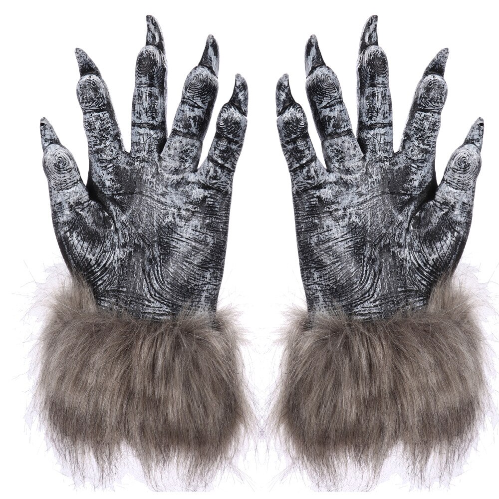 Halloween carnaval boule accessoires Cosplay loup garou gants griffes: Default Title