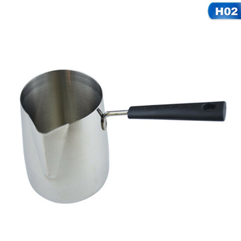 Stainless Steel Pouring Pot Candle Making Pot For Melting Wax 350/600/1000ml Stainless Steel Pitcher Jug Cup: H02