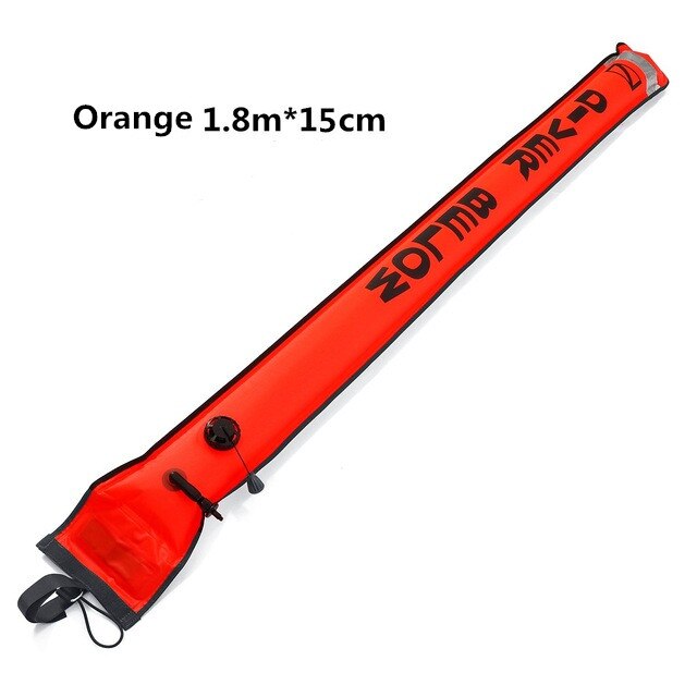 Duiken Smb 1.2M 1.5M 1.8M Boei Kleurrijke Zichtbaarheid Veiligheid Opblaasbare Duiken Smb Oppervlak Signaal Marker boei Accessoire: Orange 1.8m