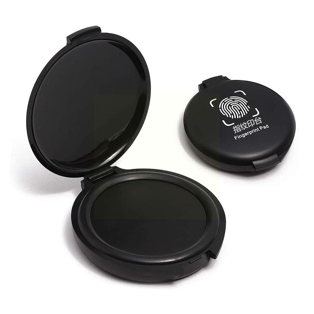1pc Fingerprint Ink Pad Thumbprint Ink Pad For Notary Supplies Identification Security Id Fingerprint Cards Fingerprint Kit D7x5