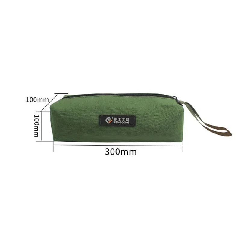 Dikke duurzame canvas tas Gereedschapstas Opbergorganisator Instrumenttassen Draagbaar voor elektrisch gereedschap Draagtas Multifunctionele tas: Dark Gray