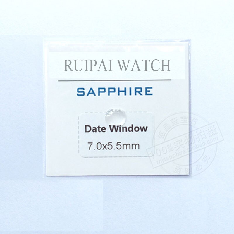 1pc klockglas / safirglas glas datum förstoringsglas för klockbyte: 7.0 mm 5.0mm safir
