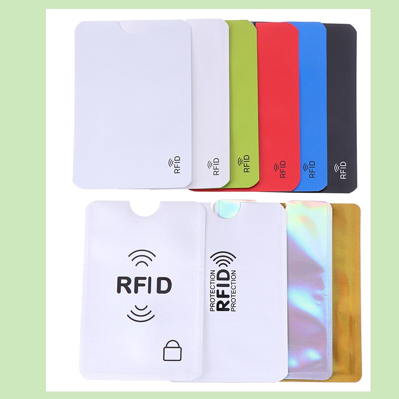 10 kpl foliokilpi id-kortin pidike merkit passi suojattu holkki rfid esto id-pidike luottokortin suojus