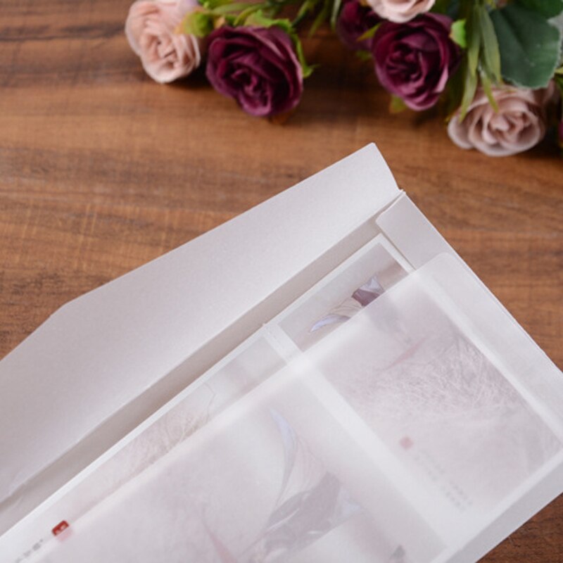20 teile/los Benutzerdefinierte transparent Umschlag Transluzenten Papier Umschläge einstellen knapp Jahrgang Hochzeit Einladung Umschläge für Karten