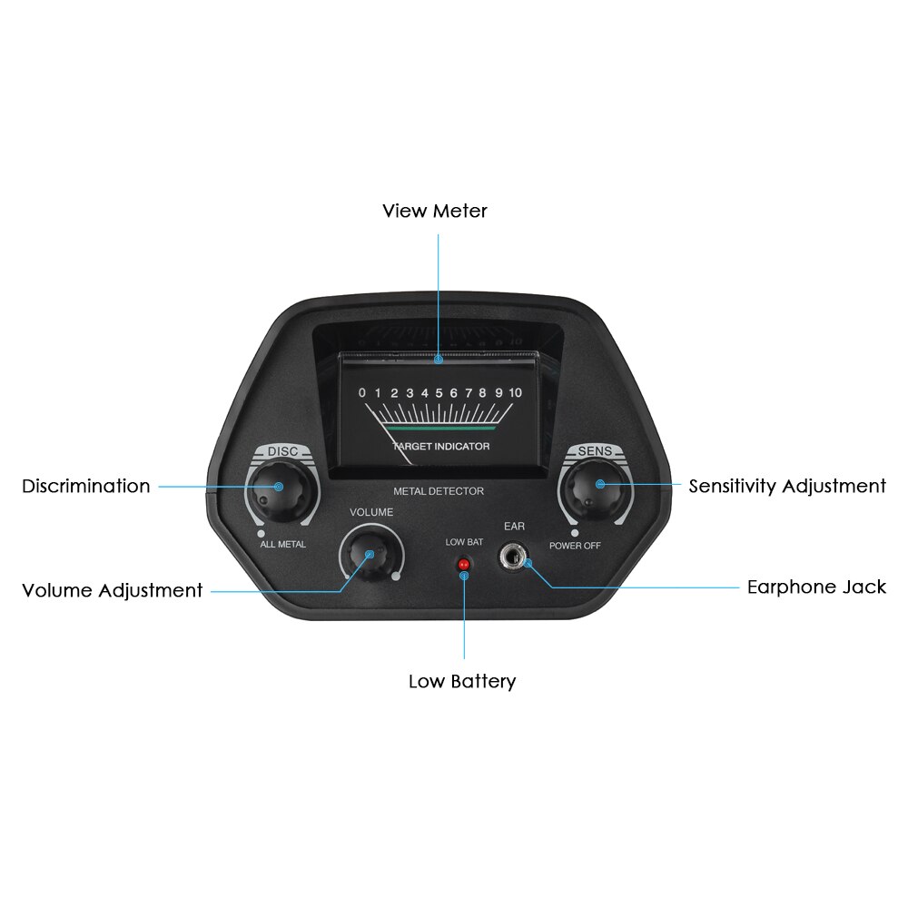 Underground Metal Detector MD4030 Metal Detector md 4030 Pinpointer Gold Digger Treasur Hunter Depth Metal Detector