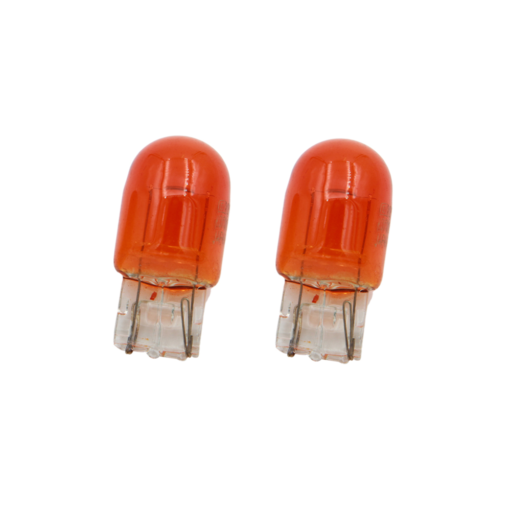 2x T20 7440 1881 582 W21W Bernstein Glas Auto Halogen Lampe 12V 21W brems lampen Rücklicht halt licht Hinten Blinker DRL Keil Basis