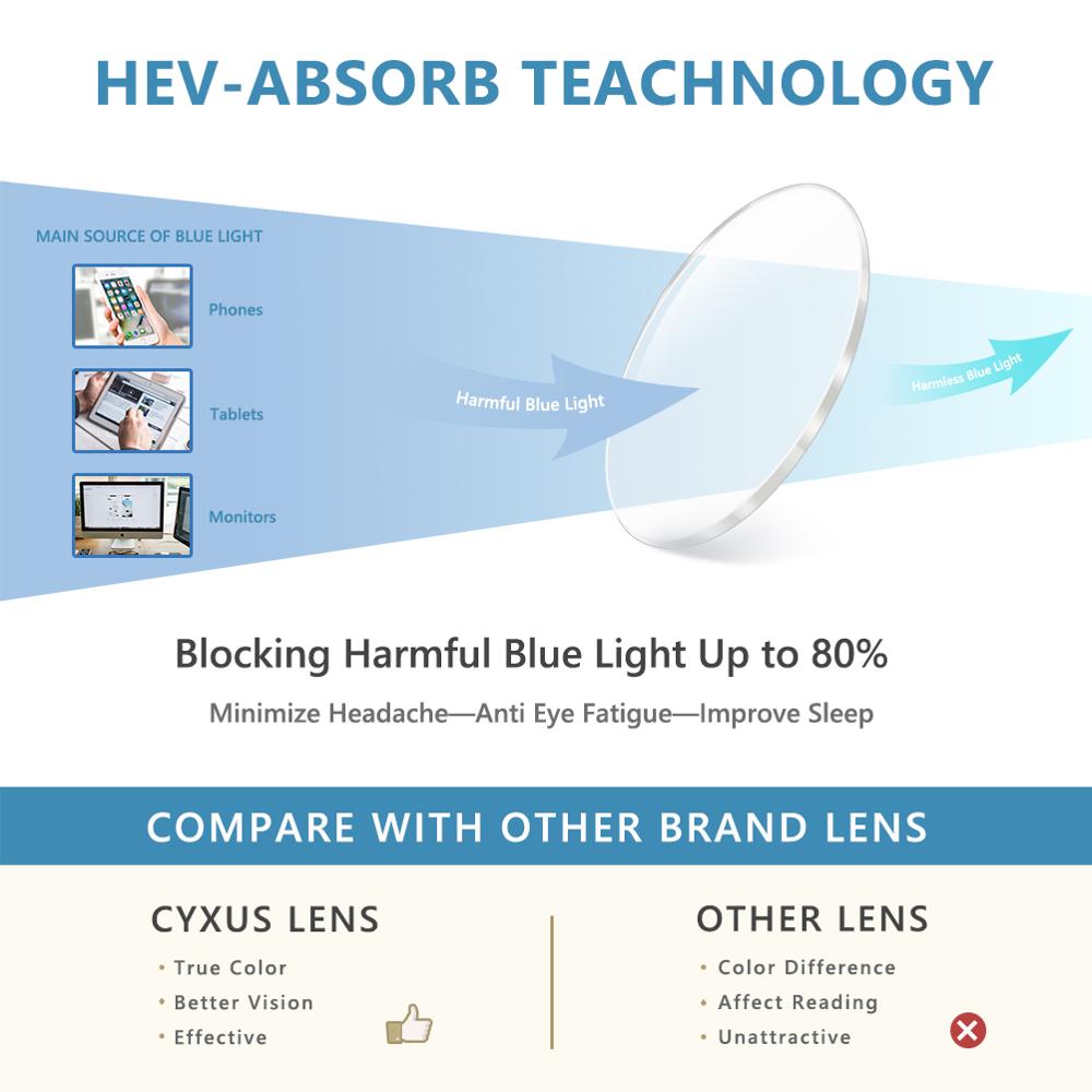 Cyxus blauwlichtblokkerende computerbrillen (2- pack) verminderen oogvermoeidheid, leesbrillen, gamingbrillen, unisex (dames/heren)