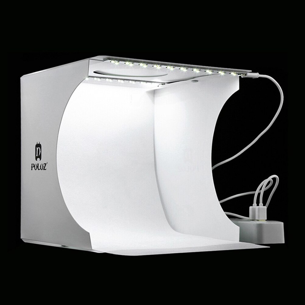 Mini Portable Practical Photo Studio Led Tabletop Shooting Light Box Jewelry Watch With Backdrops For Small Items