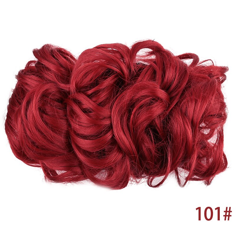 MUMUPI Hair Clip in Chignon Elastic Rubber Band Wedding Curly Synthetic Hair Extension Chignon Hair Bun Hair Accessories: 101