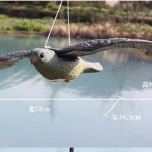 PDDHKK plastique oiseau leurre réaliste détaillé Hawk leurre faux corbeau jardin décoration de vie oiseau jardin ornement cultures protéger