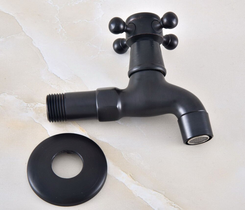 Oil Rubbed Bronze Outdoor Faucet Garden Water Tap / Mop Pool Faucet / Laundry Sink Cold Water Tap Bidcock Faucet Bav339