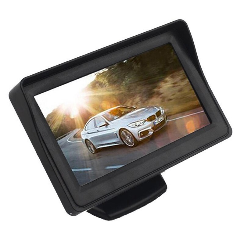 4.3 Inch Auto Hd Rear View Digitale Display Lcd Kleur Display Car Rear View Monitor Sn Met 2 Av-ingang voor Auto Achteruitrijcamera Cam