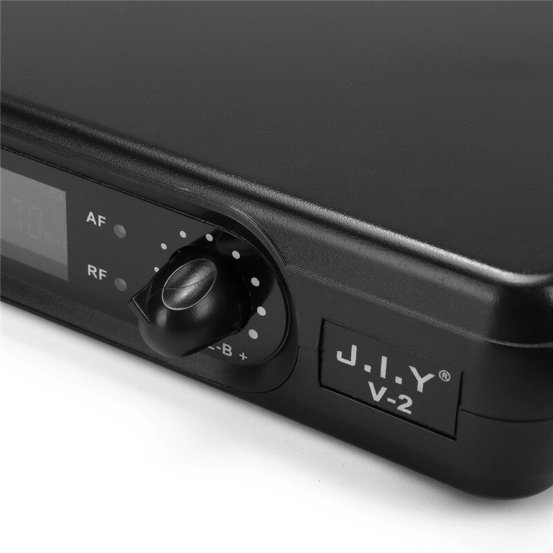 Wireless Microphone System 2 x Microphones High-fidelity Reproduce 100M True Voice Voice Compression Large Receiving Range