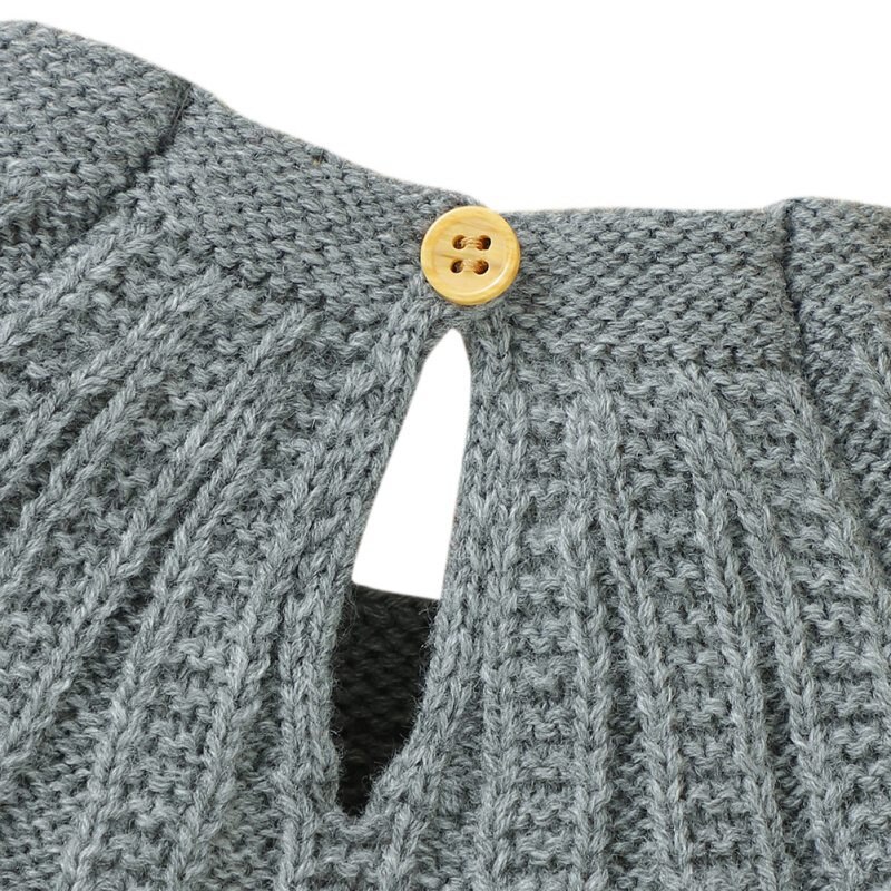 Baby Sweaters Pullovers Solid Knitted Kids Girls Boys Knitwear Tops Autumn Winter Newborn Bebes Clothes 0-2Y Long Sleeve